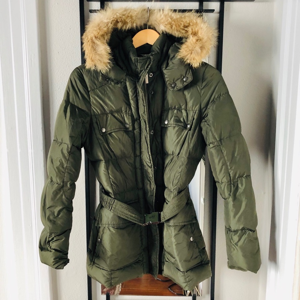 ADD down jacket with coyote fur